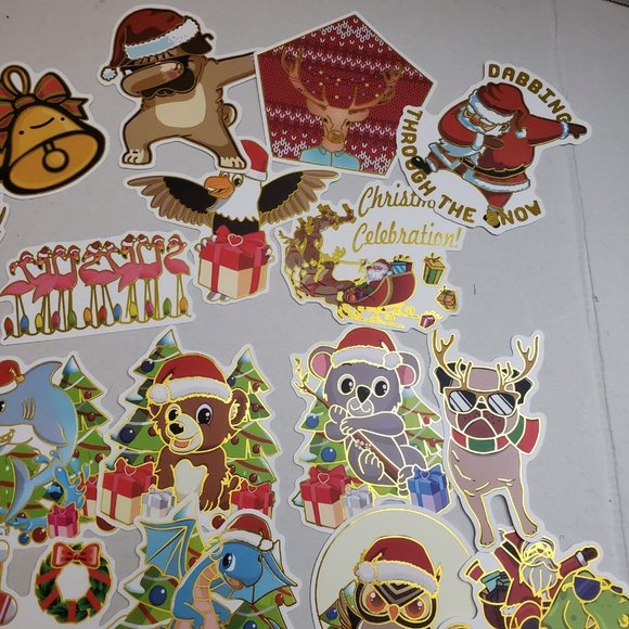 Christmas stickers waterproof 50 pkx3 - Picture 4 of 10